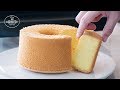 (폭신한 케이크 끝판왕) 기본 쉬폰 케이크 만들기, 바닐라 쉬폰케이크 만들기, Chiffon cake [홈베이킹], 쿠킹씨 cooking see