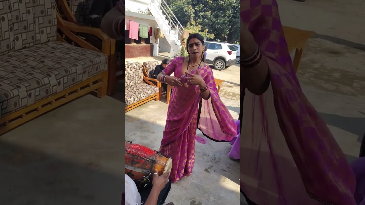 कीन्नरो ने बहुत सुंदर मैया गीत, शादी वाले घर में कीन्नरो का आगमन।