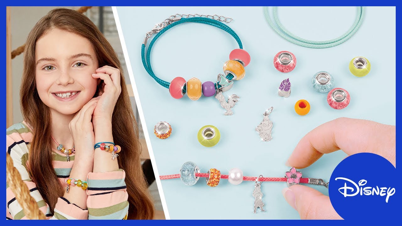 Disney Princess: DIY Jewels & Gems Moana Jewelry Kit - Create 3 Bold and  Unique Bracelets, 26 Pieces, Tweens & Girls Ages 8+