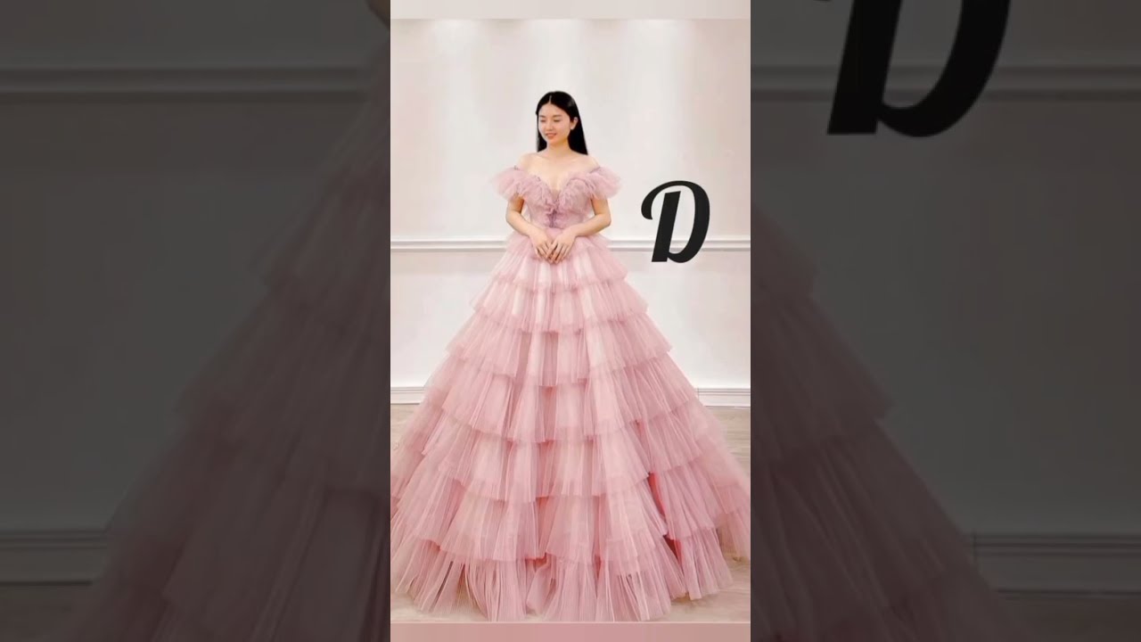 New Beautiful Alphabet Name Gown Choose Your 