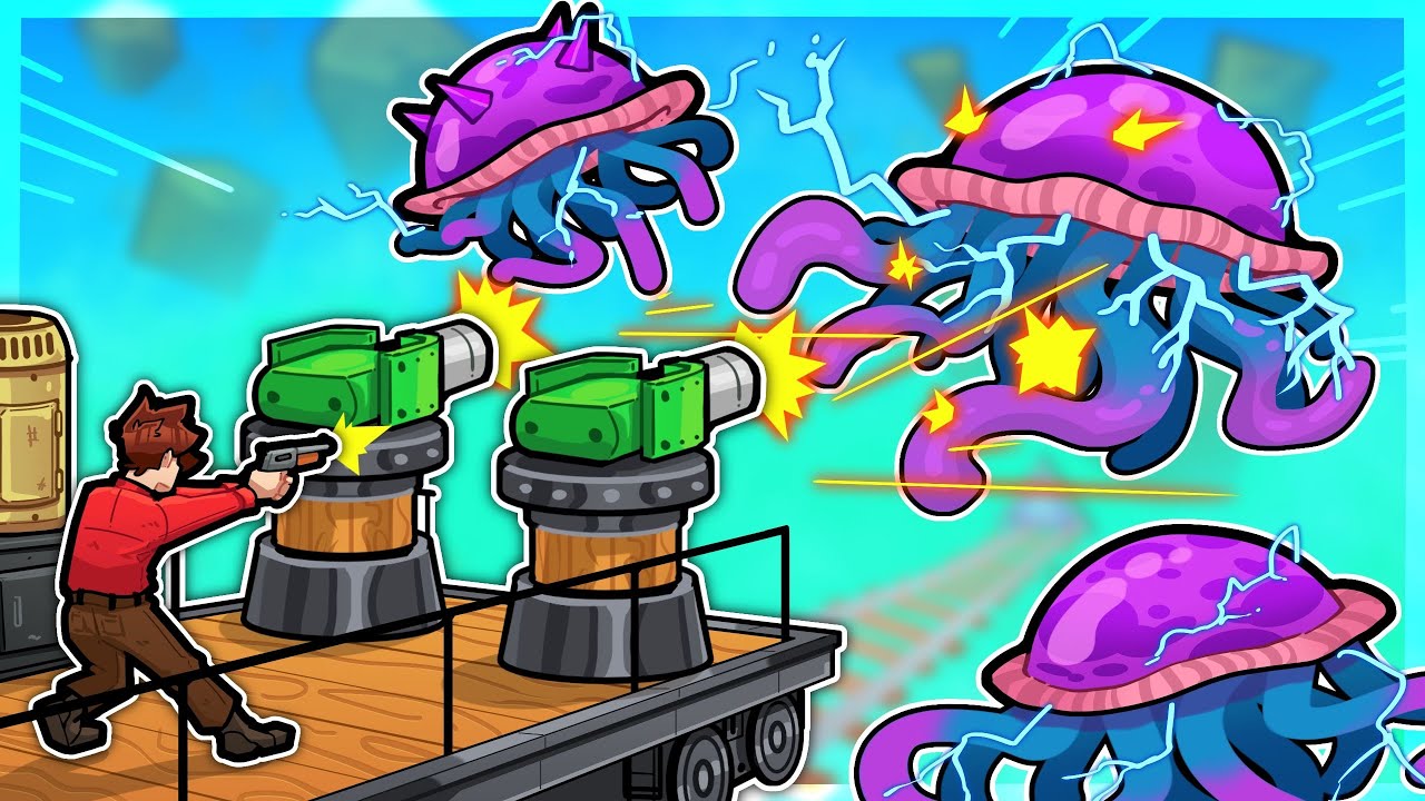 I created turrets to auto kill freaky creatures