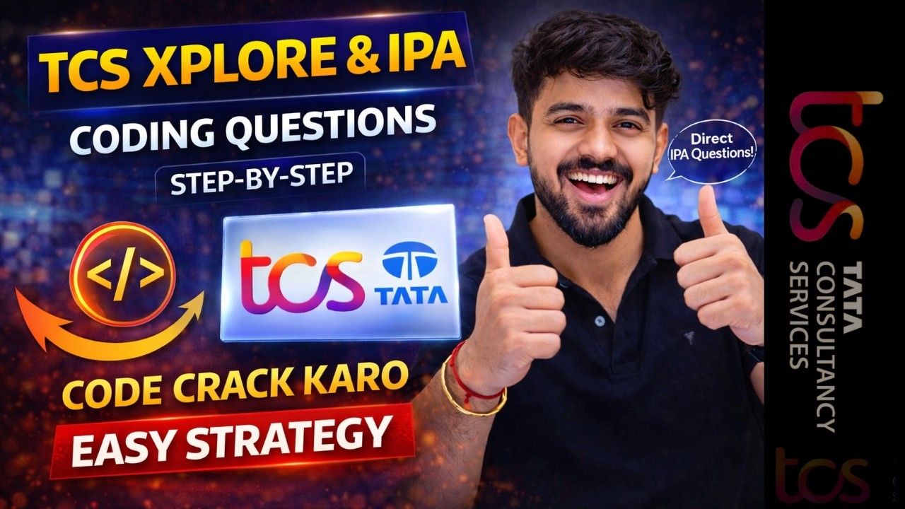 what was the python coding question asked in cpa of... TCS Xplore & IPA Coding Questions | Code Crack Strategy (Step-by-Step ...