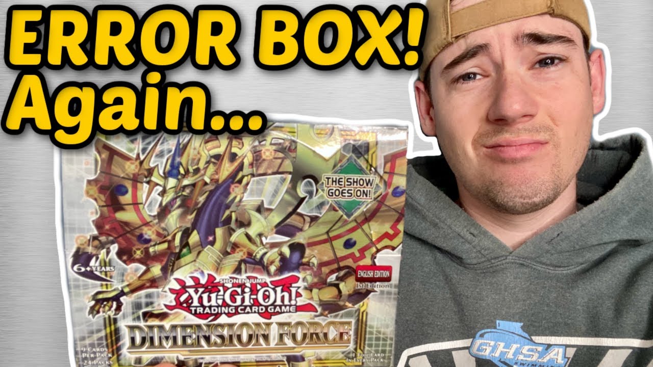 STRANGEST Box I've EVER Opened. YuGiOh Dimension Force Box Opening!