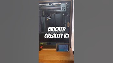 My Creality K1 Just Bricked After Updating The Firmware!