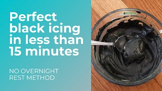 PERFECT BLACK ICING in less than 15 minutes! | quick NO REST method | NO MORE OVERNIGHT WAIT
