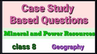 Case Study Based Questions Answers/ class 8 geography ch 3 mcqs