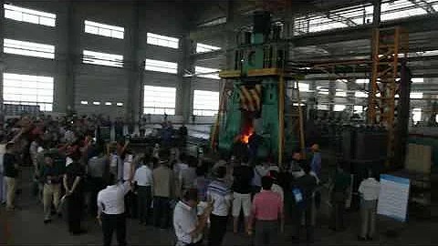 ANYANG C86Y-450KJ Fully Hydraulic Closed-die Forging Hammer to produce mining machinery parts.