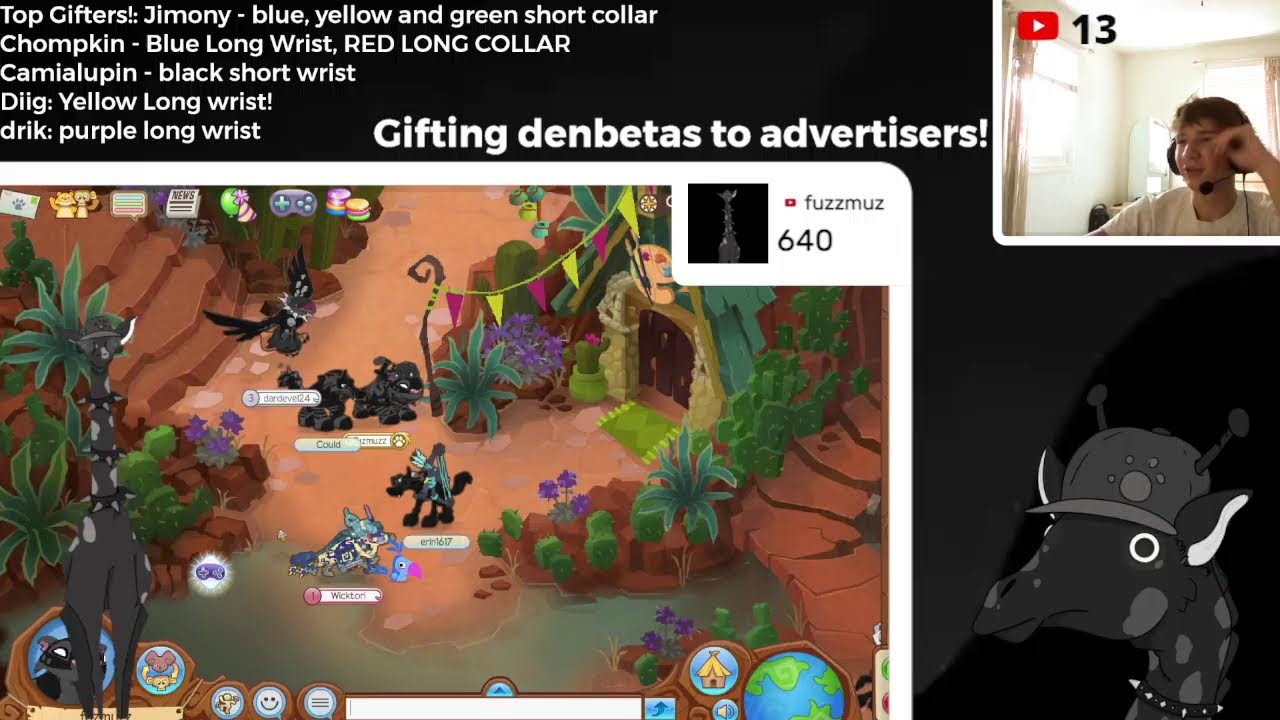 Fuzzmuz Is Live On Animal Jam Giving Spikes Every 5 Subs!
