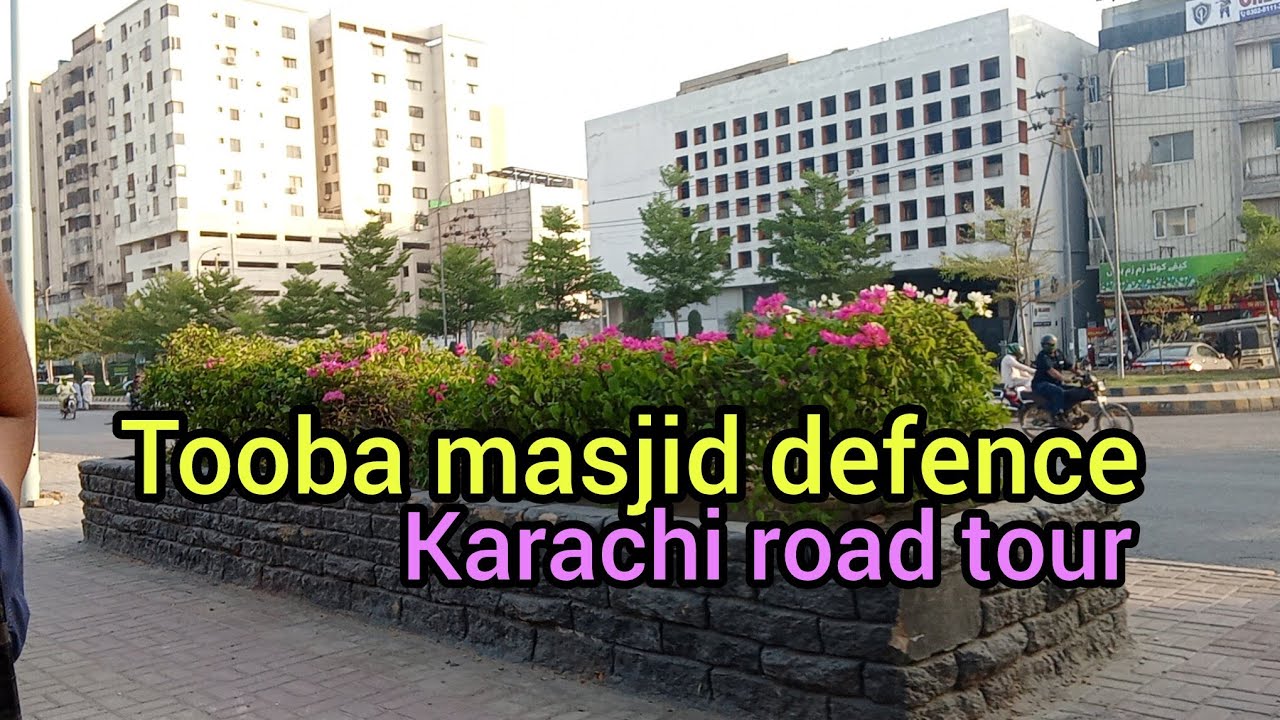 Tooba masjid defence to Akhtar colony signal road tour | Karachi road ...