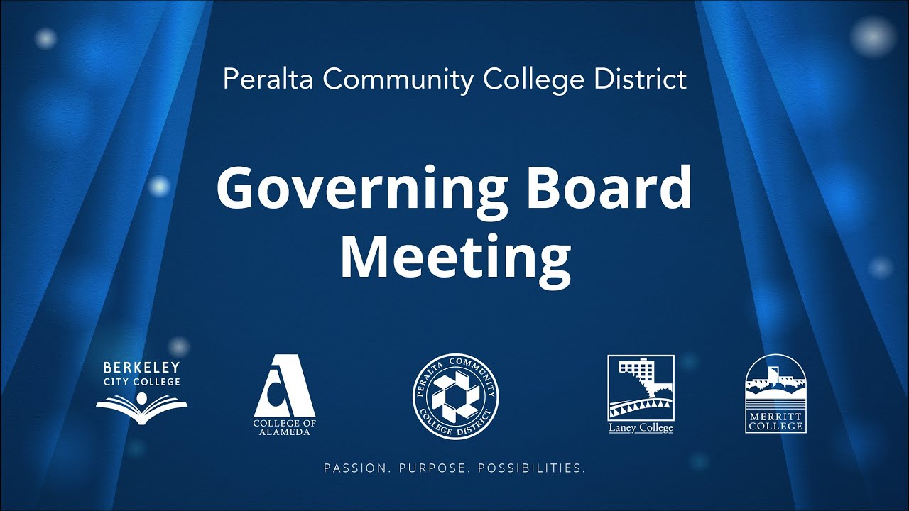 Peralta Colleges Board of Trustees Meeting: November 18, 2025