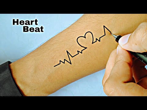 Comet Busters Temporary Couple Tattoo - Heartbeat (Set of 2) - Cute  Temporary Tattoos Stick On Sticker : Amazon.in: Beauty