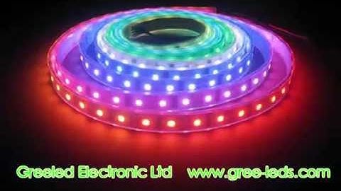 Addressable Digital LPD8806 Led Ribbon.avi