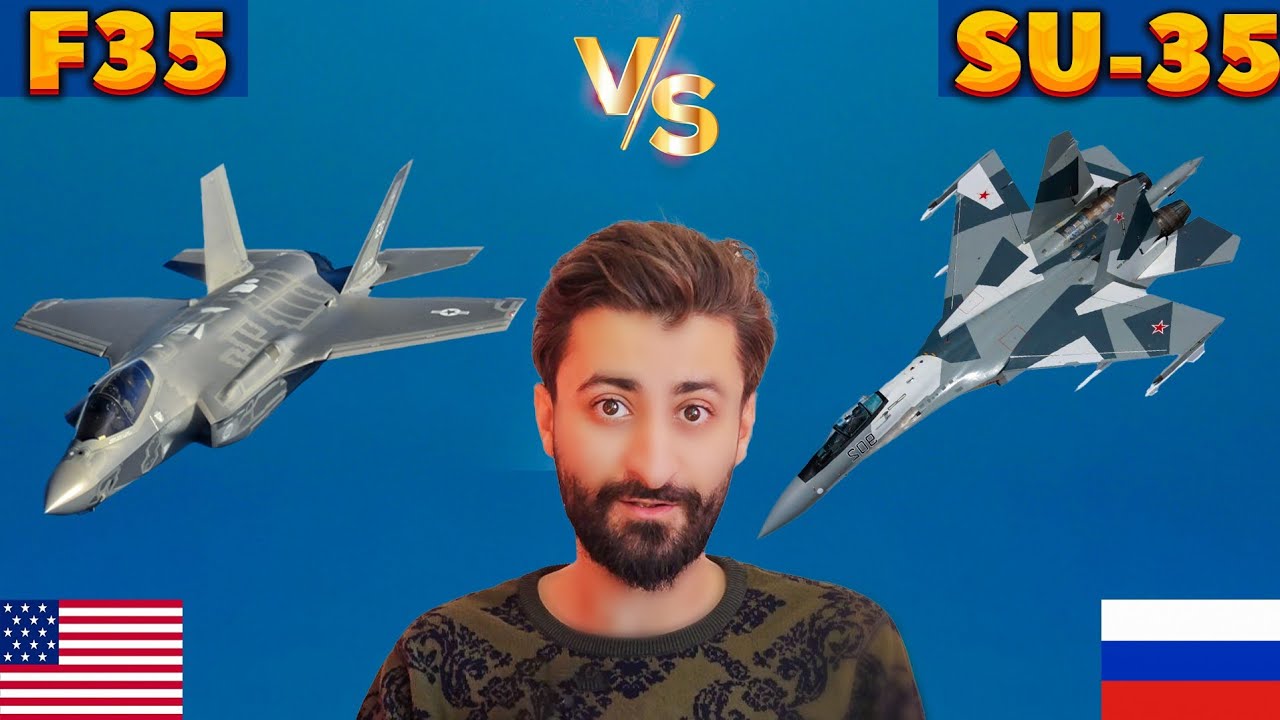 مقایسه جنگنده سوخو۳۵ روسیه با اف۳۵ آمریکا | F35 VS Su35 - YouTube