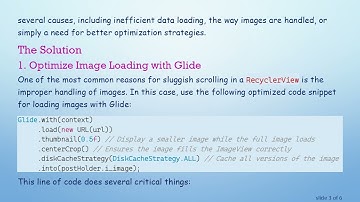 Resolving RecyclerView Scrolling Slowdowns After Returning from an Activity in Android
