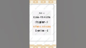 📒Class 7 Maths Chapter 4 Rational Numbers Part-2 Exercise-C #Solutions # Shorts#class-7#cbse