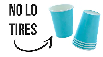 ¿Por qué no se pueden reciclar los vasos?