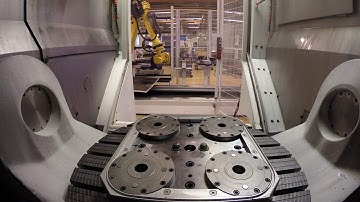 Ertec System3R Fanuc robot with 2 5 axes milling machines 1