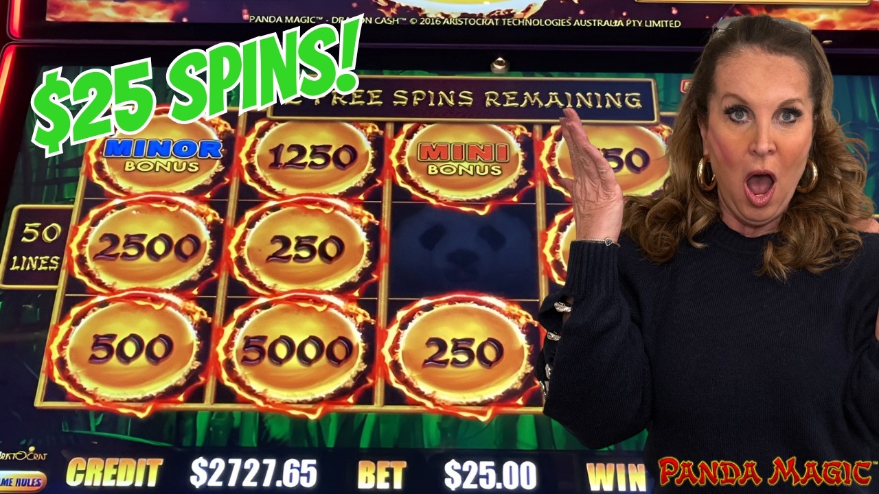 Вращения за 25 долларов в Dragon Link Panda Magic