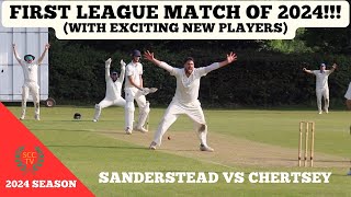 AT LAST! THE FIRST LEAGUE MATCH OF 2024 (WITH EXCITING NEW PLAYERS) - Sanderstead vs Chertsey