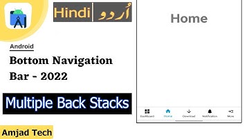 How to Implement Bottom Navigation View | Multiple Back Stacks | Bottom Menu | By #Amjad_Tech