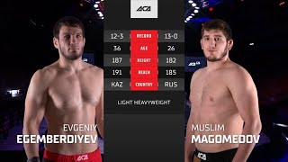 ACA 126: Евгений Егембердиев vs. Муслим Магомедов | Evgeniy Egemberdiev vs. Muslim Magomedov