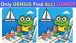Spot the difference #24: Difficult🚨 Only genius can find 3 differences I The Frog in a Cozy Vacation