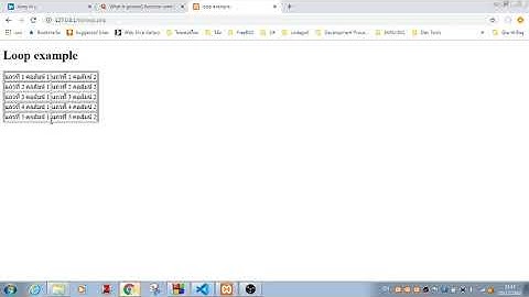 EP.32 การเขียนโปรแกรม for loop ด้วยภาษา php แบบ loop ซ้อน loop