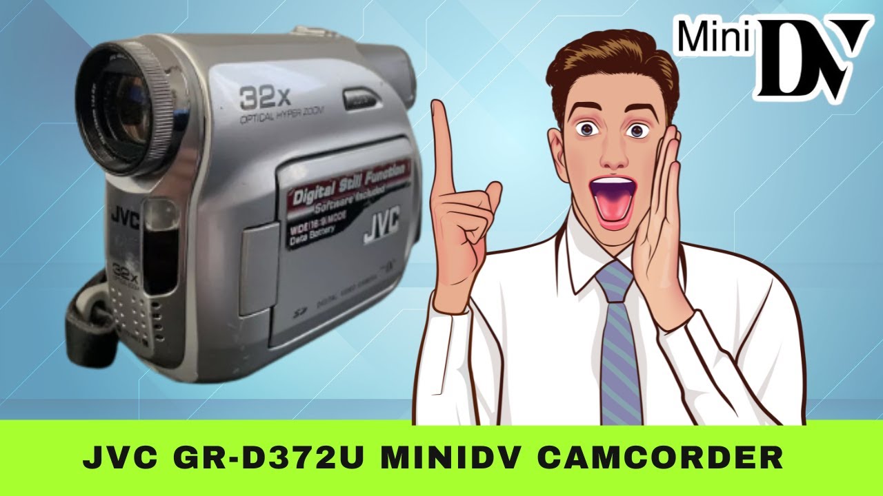 JVC GR D-372U MiniDV Camcorder: Specs and Features - YouTube