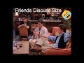 Friends discuss size  chandler starts smoking  friends 01x03 funny