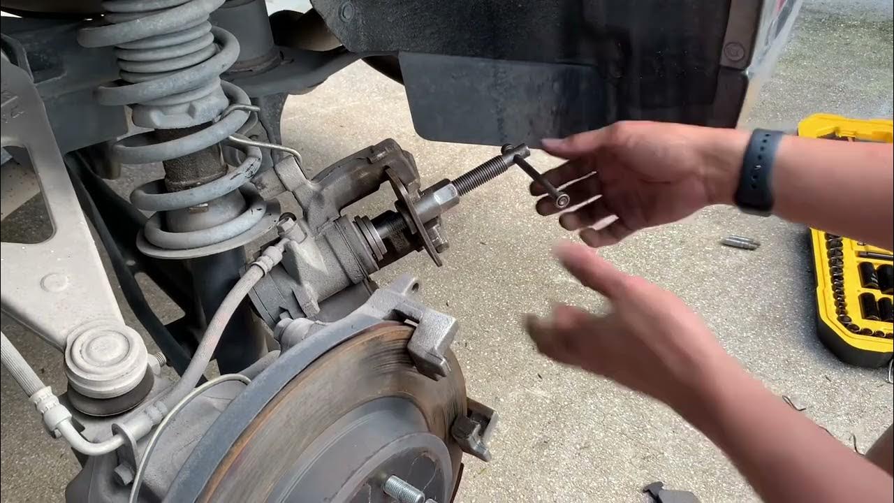 Replacing 2020 Subaru Outback rear brake pads. subaru outback brakes YouTube