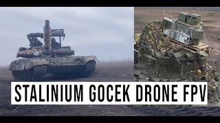 PERTAMA KALINYA TANK STALINIUM BERHASIL MENGGOCEK DRONE FPV UKRAINA