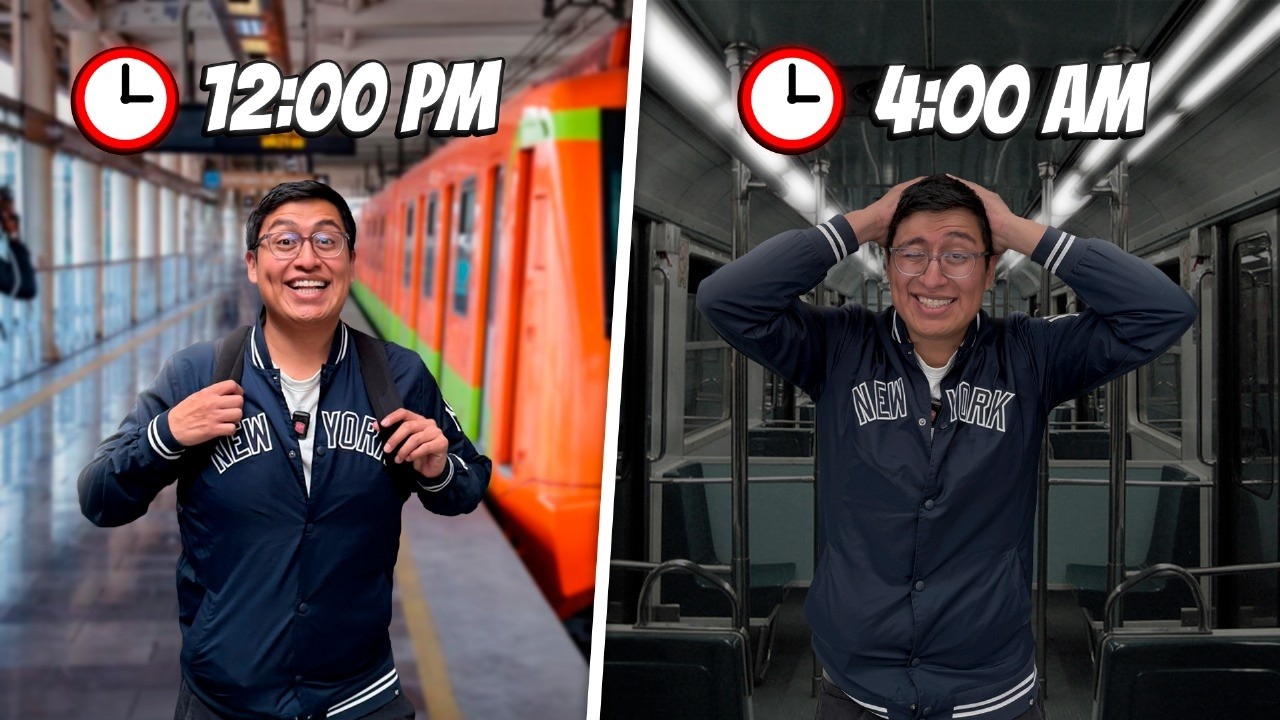 24 horas en el METRO de la CDMX || El Crilon
