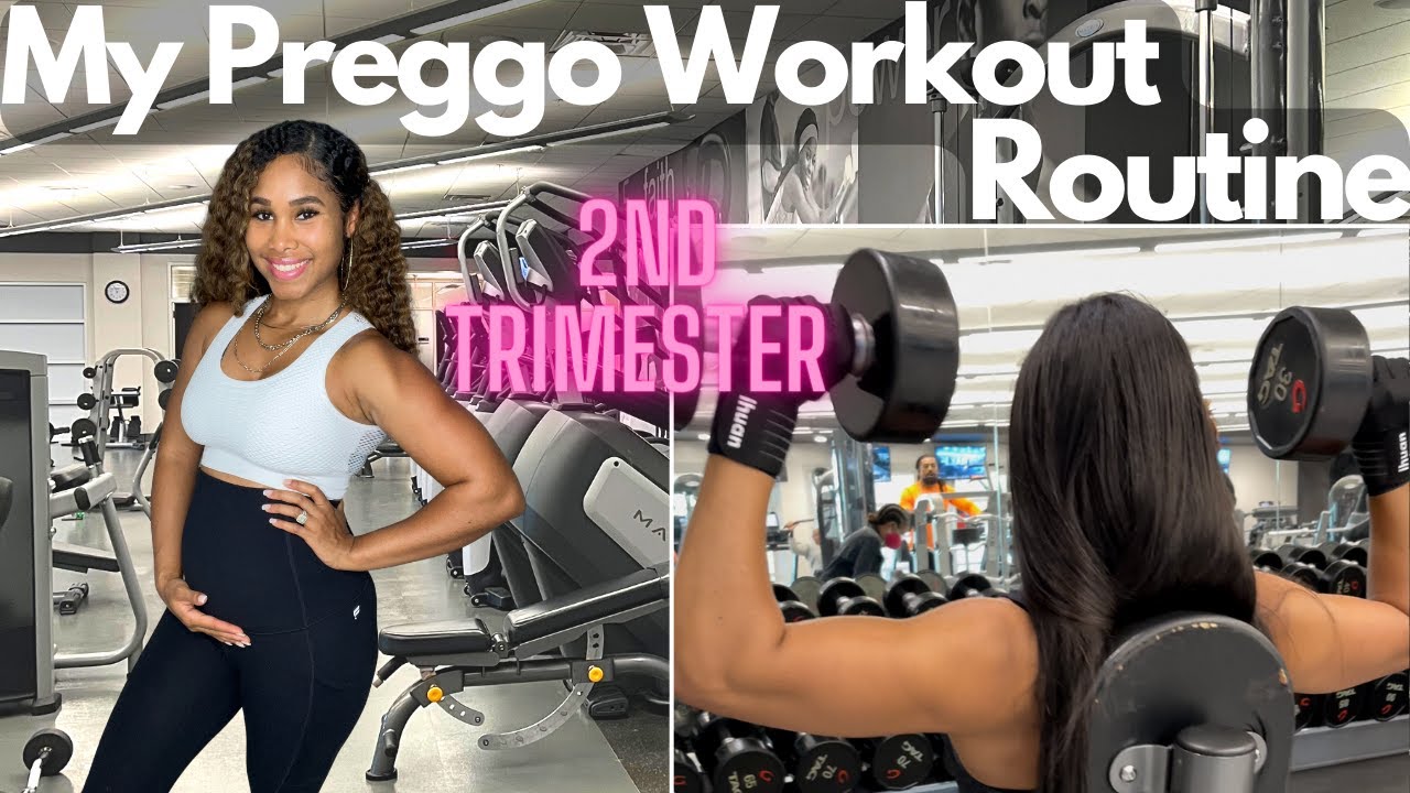MY PREGNANCY WORKOUT ROUTINE: My gym routine in second trimester! - YouTube