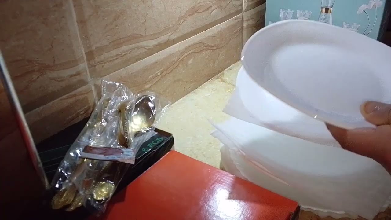 مشترياتي 🍽️🍶من الأواني لشهر🌜🌜رمضان الكريم