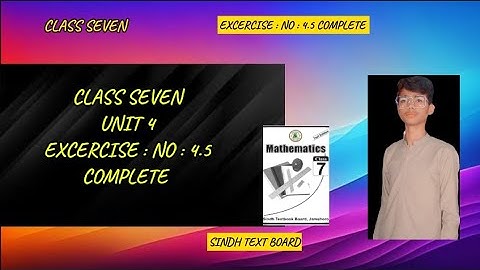 Unit 4 || Exponents | exercise 4.5 | class 7 math | sindh textbook | Excercise no 4.5 complete