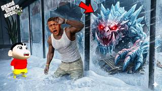 Franklin Found a Snow Monster in GTA 5