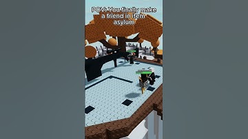 When You Make a Friend In Item Asylum #roblox #shorts