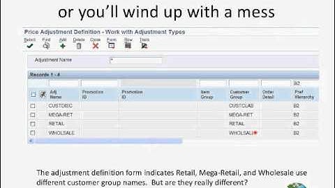 JD Edwards Advanced Pricing