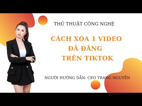 hình ảnh xóa video đã đăng trên tiktok
