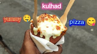 making delicious and yummy kulhad pizza 😋|| kulhad pizza #foodie #shorts #like #song