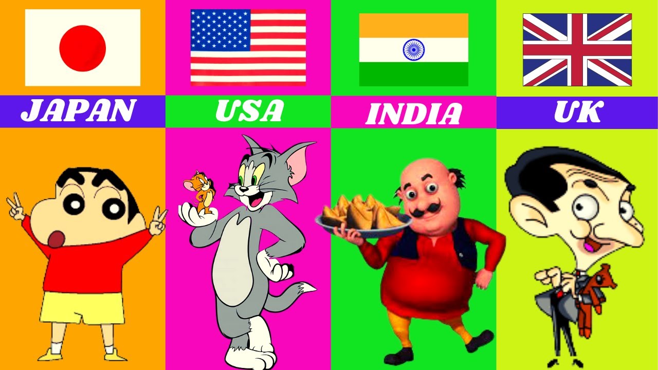 Popular Cartoons From Every Country In The World Part 2 - YouTube