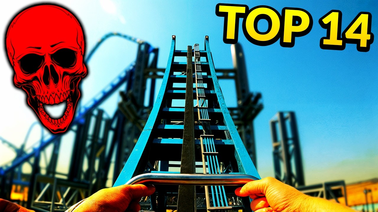 14 самых страшных американских горок — Energylandia 2025 (4K) (Затор, Польша) GoPro HERO 13