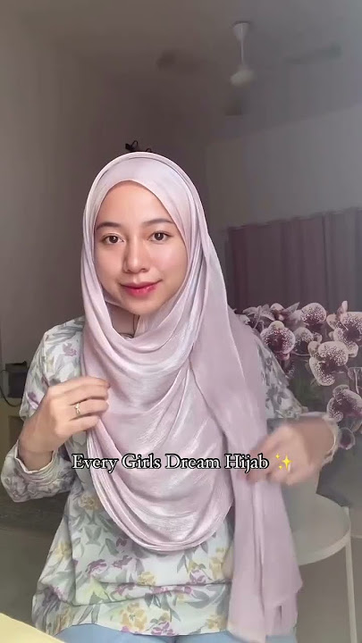 premium organza shimmer hijab tutorial ✨🧕 #hijab #hijabtutorial #2024 #viral #shorts