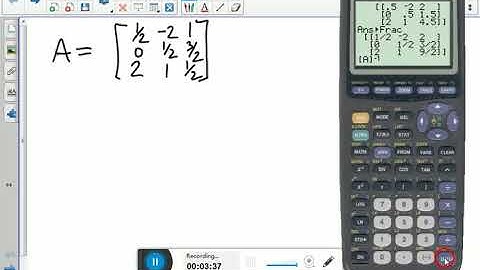 Matrix Operations on the TI-83 or TI-84