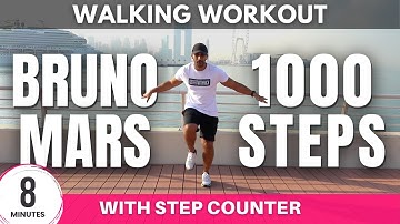Bruno Mars Walking Workout | Daily Workout at home | 8 minutes