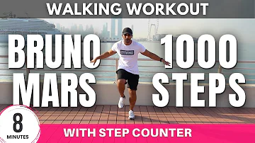 Bruno Mars Walking Workout | Daily Workout at home | 8 minutes