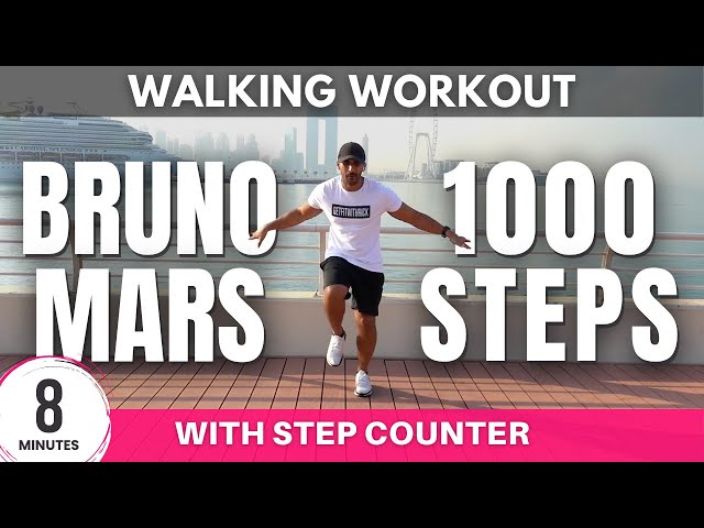 Bruno Mars Walking Workout | Daily Workout at home | 8 minutes class=