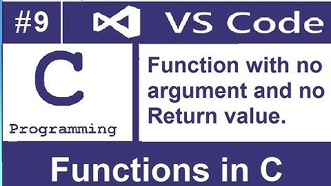 function without arguments and no return value