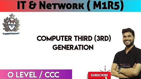 Third generation Computer #O_Level #BCA # BTech #BE #computerlanguage #computer #computerscience