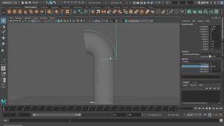 Maya Basic -  Bẻ góc ống nước - Pipe